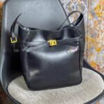 Black Cross-Belt Lock Bag