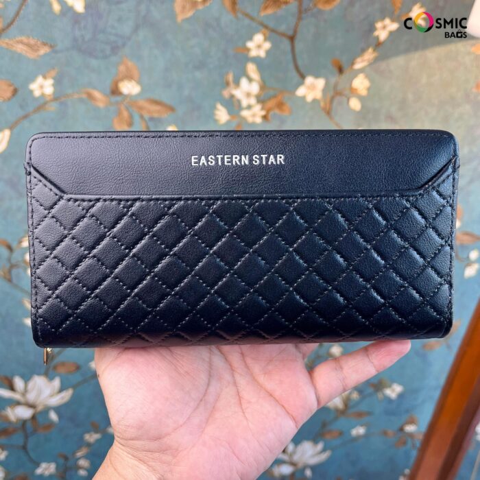 Eastern Star Premium Long Wallet Black Color | Buy Now at Cosmic Bags