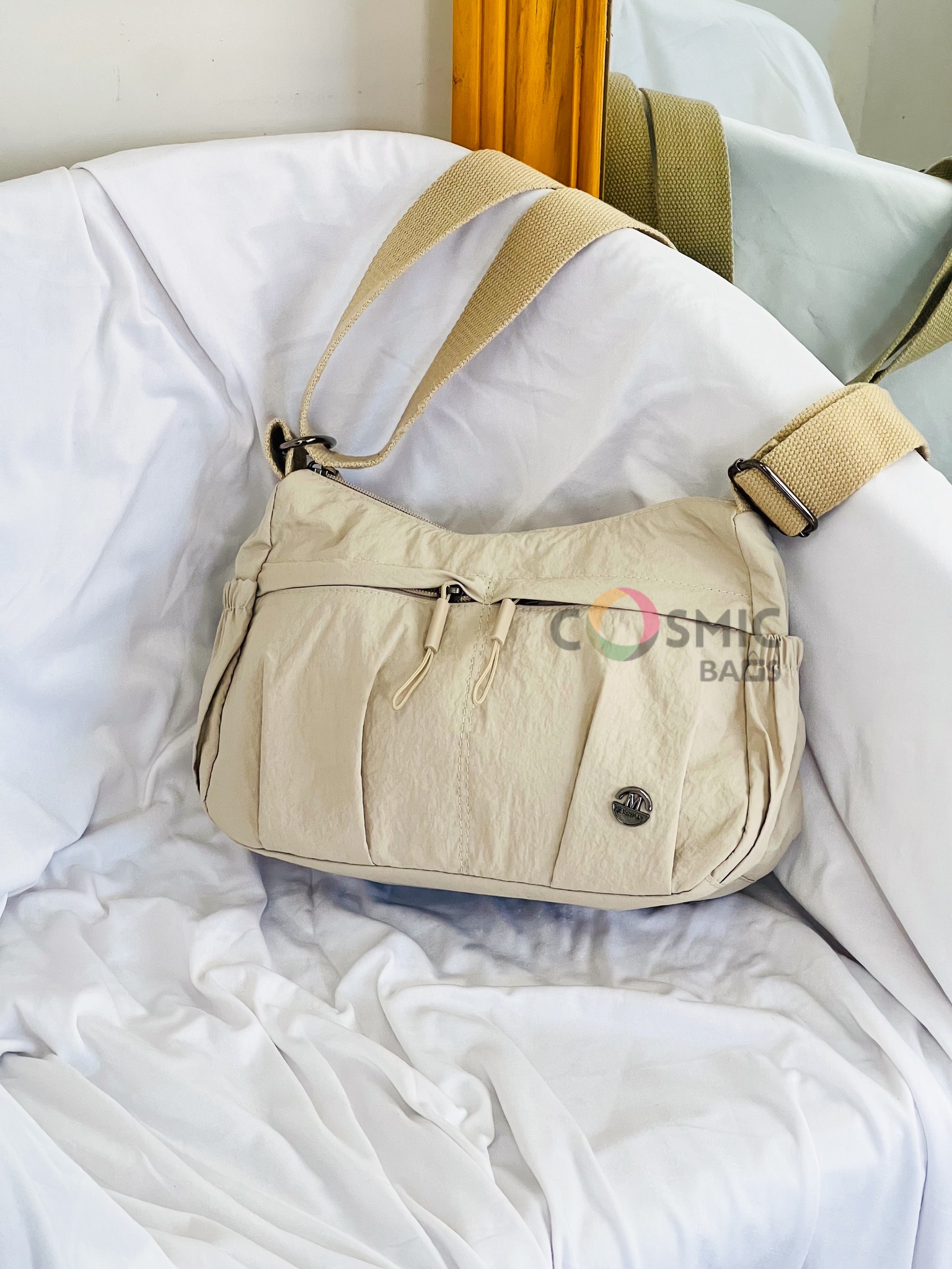 waterproof Concrete Grey Waterproof Crossbody- Concrete Grey. - Image 1